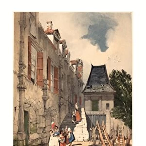 Thomas Shotter Boys (british, 1803 1874 ), L abbaye St. Amand, Rouen, 1839, Lithograph