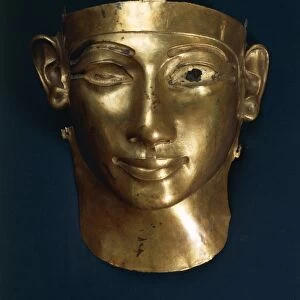 Treasure of Tanis, incomplete gold mask of King Sheshong III