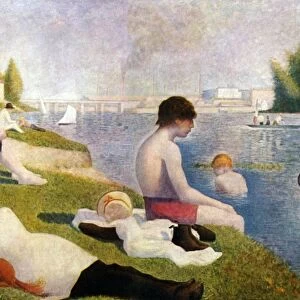 Une Baignade, Asnieres (Bathers at Asnieres), 1884. Oil on canvas. Georges-Pierre Seurat
