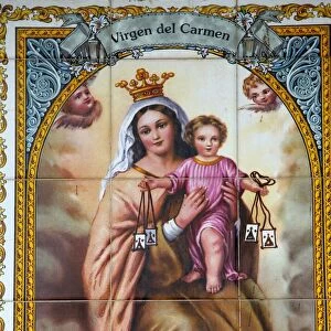 Virgen del Carmen mosaic