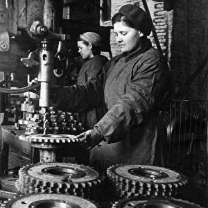 Women workers at the stalingrad tractor works, ussr, 1940s