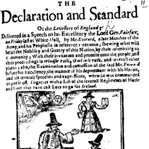 Woodcut from a Diggers document by William Everard. The Diggers were an English group