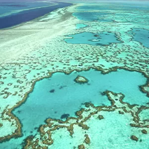 Aerial view of Hardy reef, Queensland