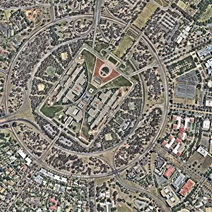 Canberra city from above