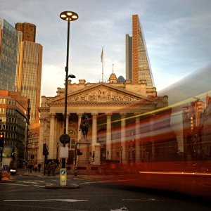 London City Bank Station at sunset light
