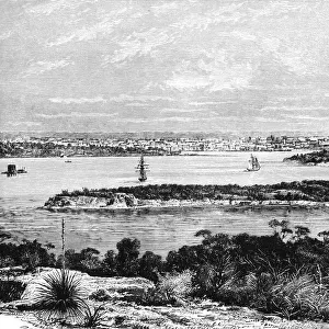 View of Sydney Harbour, Australia, in the late 19th century