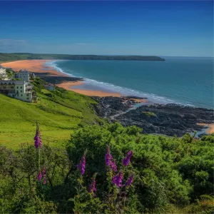 View to Woolacombe sands