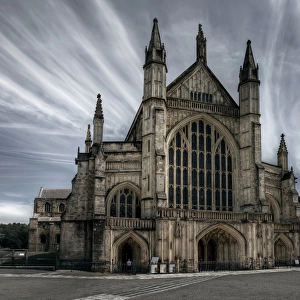 West Facade of Winchester Cathedral, Hampshire, England