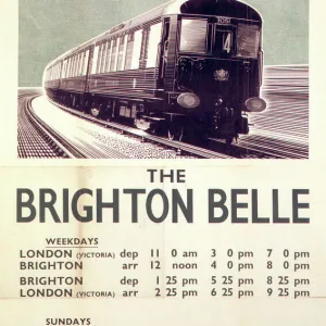 The Brighton Belle, BR poster, 1953