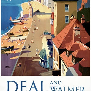 Deal and Walmer, BR (SR) poster, 1952