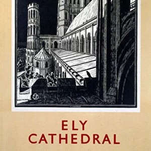 Ely Cathedral, LNER poster, c 1940s