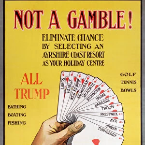 Not a Gamble!, GSWR poster, 1910