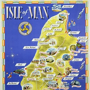 Isle of Man, BR (LMR) poster, 1955