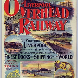 Liverpool Overhead Railway, LOER poster, c 1910
