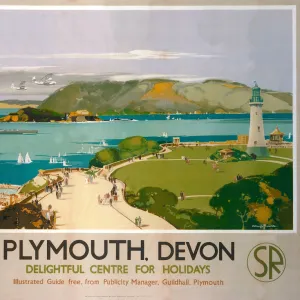 Plymouth, Devon, GWR / SR poster, 1938