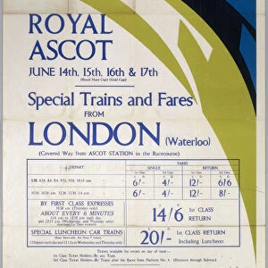 Royal Ascot 14-17 June 1938 - Special Trai
