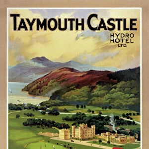 Taymouth Castle, LMS poster, 1923-1947