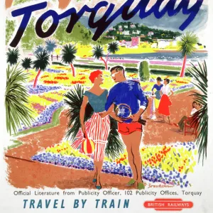 Torquay, BR poster, 1956