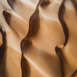 Abstract desert textures from the air, United Arab Emirates