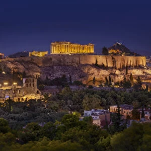Acropolis view from filopappou hill