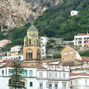 Amalfi cityscape with cathedral, Italy