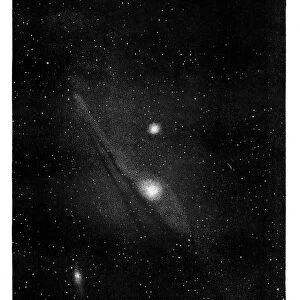 Andromeda nebulose engraving 1881