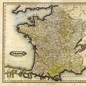 Antique map of France in Provinces, 1831