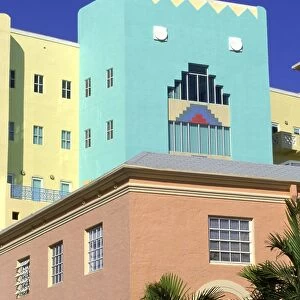Art deco architecture, South Miami Beach, FL