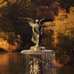 Bethesda fountain in Central Park, New York, USA