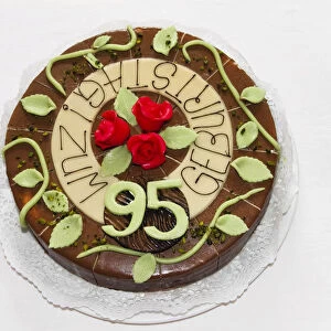 Birthday cake, 95th birthday, Germany, Europe