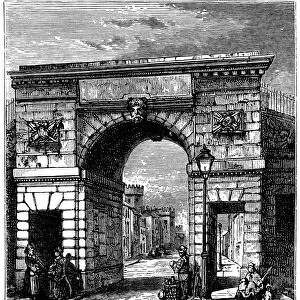 Bishops Gate in Londonderry, Northern Ireland - 19th Century