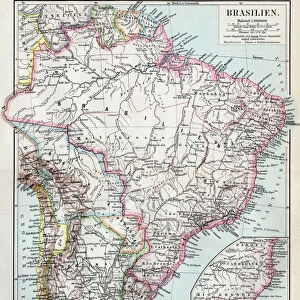 Brazil map 1895