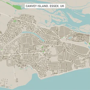 Canvey Island Essex UK City Street Map