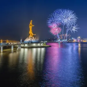 Chinese new year fireworks in Macau