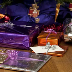 Christmas packages, Christmas gifts, Christmas envelopes