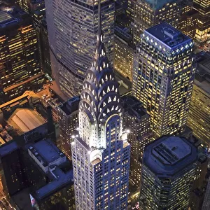 The Chrysler Building and Manhattan skyscrapers
