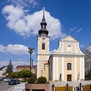 Church of St. Lawrence, cultural heritage, Masaryk square, HodonAzAin, HodonAzAin district, South Moravia region, Czech Republic, Europe