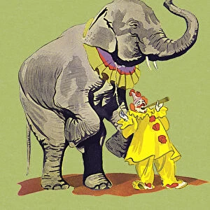 Clown With Elephant