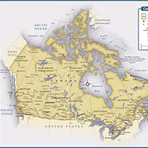 Country map of Canada