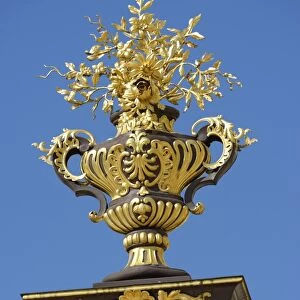 Decorative metal vase, at the gate to Place Stanislas, Nancy, Lorraine, France