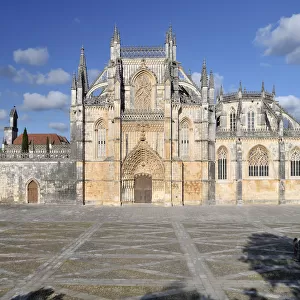 Dominican monastery Mosteiro de Santa Maria da Vitoria, UNESCO World Heritage Site, Batalha, Portugal, Europe