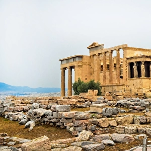 The Erectheion in Akropolis, Greece