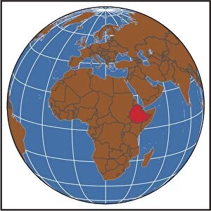 Ethiopia locator map
