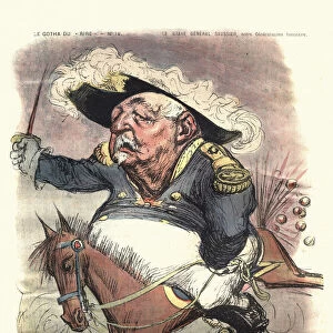 French satirical cartoon of General Felix-Gustave Saussier