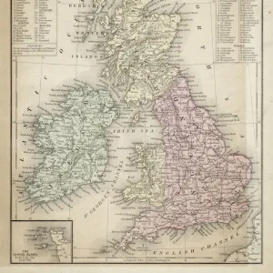 Great Britain and Ireland map 1867