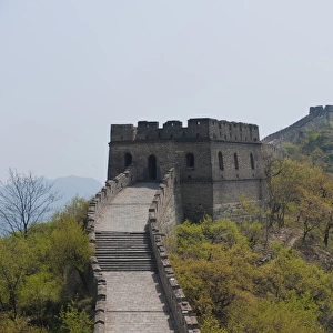 great wall of china outside beijing at mutianyu