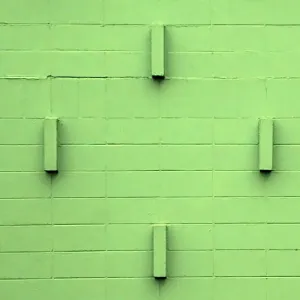 Green Studded Wall