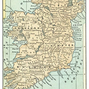 Ireland map 1875