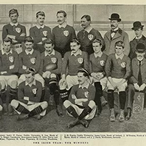 Irish Rugby Union team for the England Vs Ireland, 1898 Home Nations Championship, Victorian History Sport