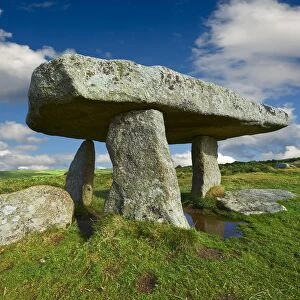 Lanyon Quoit, megalithic burial dolmen from the Neolithic period, circa 4000 to 3000 BC